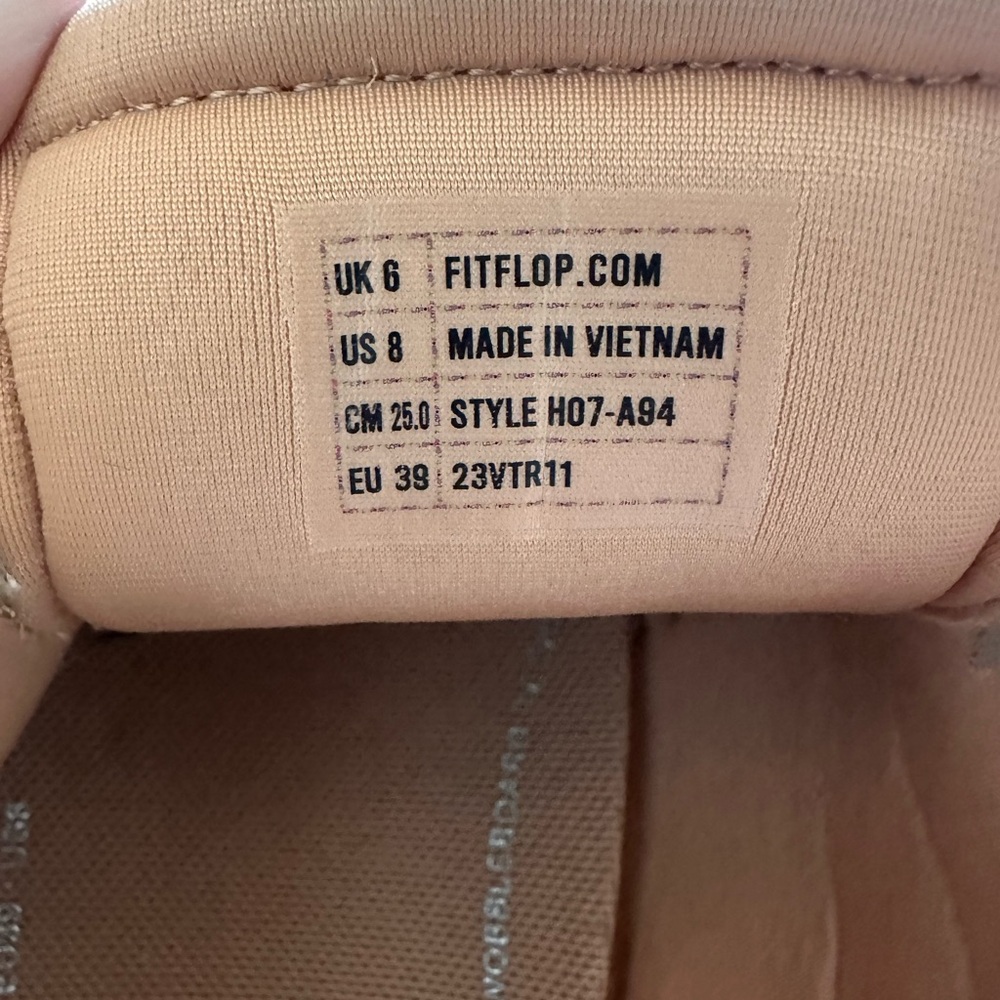 FitFlop F-Mode tan suede sneakers size 8 - Picture 5 of 6